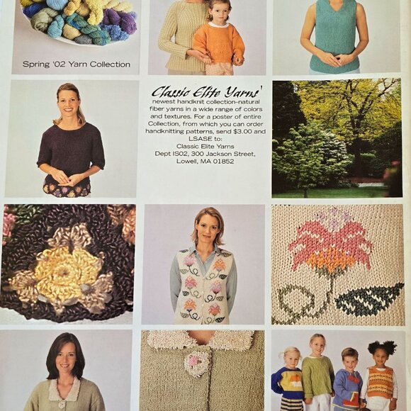 Interweave Knits Spring 2002 Magazine Featuring Knitting Patterns For Sweaters J - Picture 3 of 16